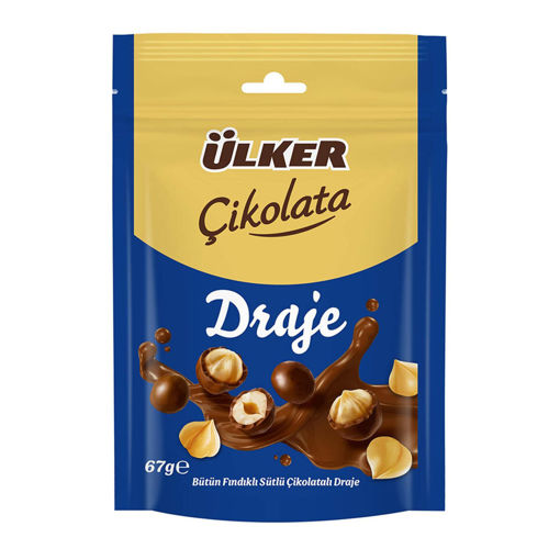 Ülker Sütlü Fındıklı Draje Çikolata 67 Gr nin resmi