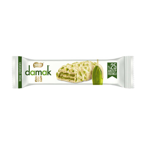 Damak Ala Beyaz Çikolatalı Gofret 30 Gr nin resmi
