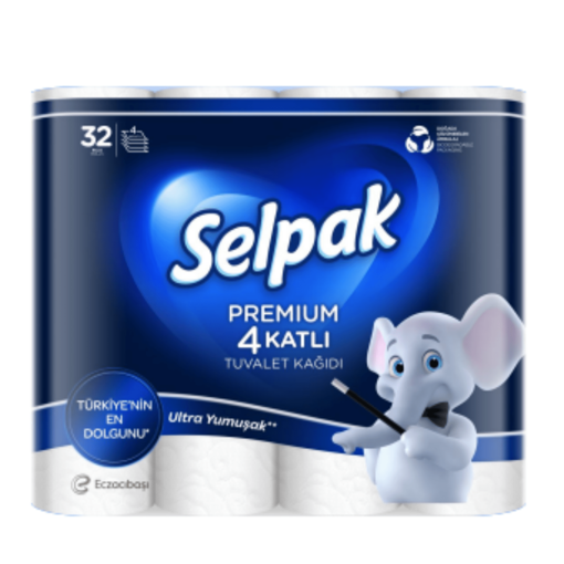 Selpak Dört Katlı Tuvalet Kağıdı 32'li nin resmi