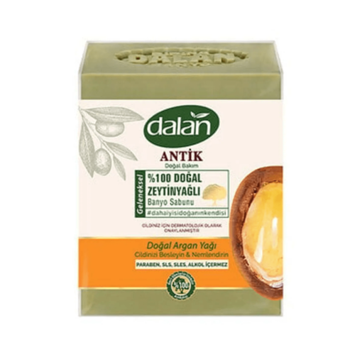 Dalan Antik Zeytinyağlı Argan Yağlı Banyo Sabunu 4 x 150 gr nin resmi