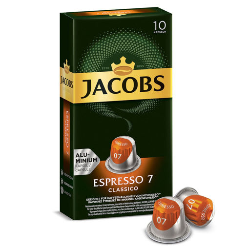 Jacobs Espresso 7 Classico Kapsül Kahve 52 Gr 10'lu nin resmi