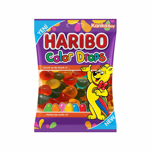 Haribo Color Drops Jelibon 70 Gr nin resmi