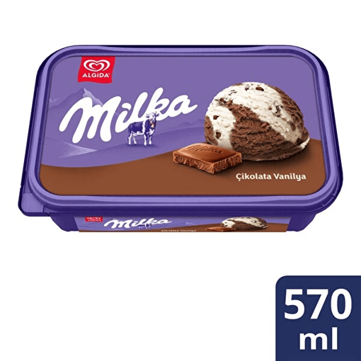 Algida Milka Tub 570 Gr nin resmi