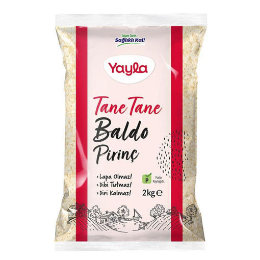 Yayla Bakliyat Tane Tane Baldo Pirinç 2 Kg nin resmi