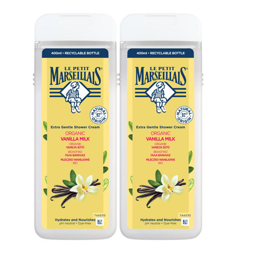 Le Petit Marseillais Lpm Vanilya Sütü Duş Jeli 2*400 ml nin resmi