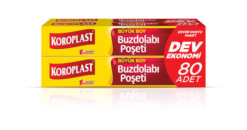 Koroplast Dev Ekonomik Büyük Buzdolabı Poşeti 80'li nin resmi