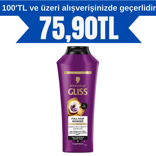 Gliss Full Hair Wonder Şampuan 400 Ml nin resmi
