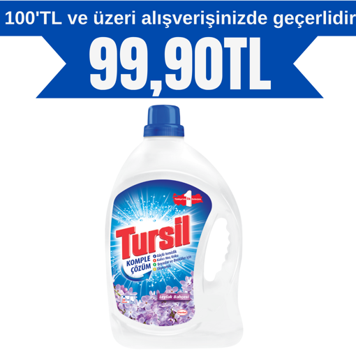 Tursil Power Jel Leylak Bahçesi Sıvı Çamaşır Deterjanı 33 Yıkama nin resmi