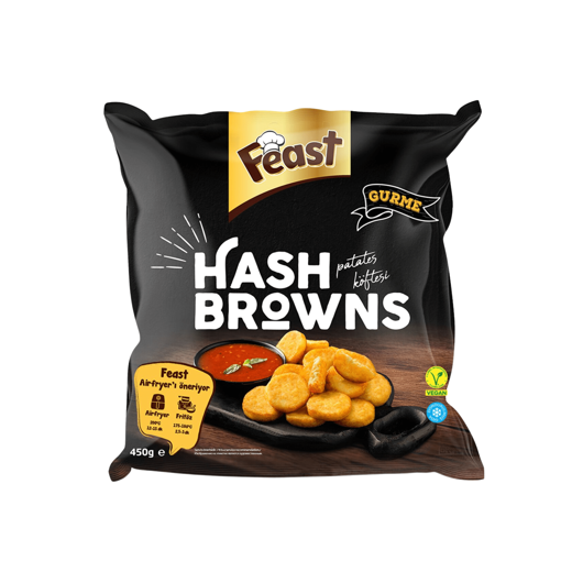 Feast Dondurulmuş Hashbrown 20x450 Gr nin resmi
