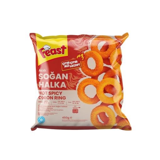 Feast Dondurulmuş Acılı Soğan Halkası 12x450 Gr nin resmi
