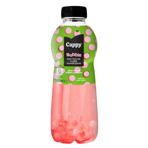 Cappy Bubble Ejder Meyvesi&Çilek Aromalı İçecek 330 Ml nin resmi