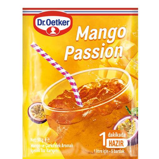 Dr. Oetker Mango ve Çarkıfelek Aromalı Toz İçecek 90 Gr nin resmi