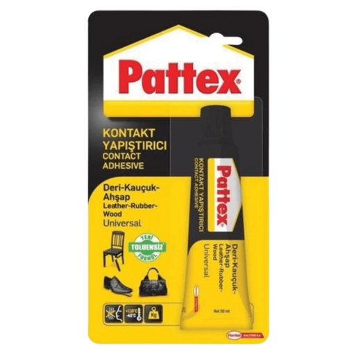 Pattex Deri-Kauçuk- Ahşap Kontakt Yapıştırıcı 50 Ml nin resmi