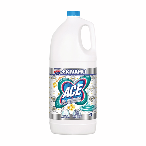 Ace Platinum Bahar Çiçeği Kokulu Çamaşır Suyu 4 Lt nin resmi