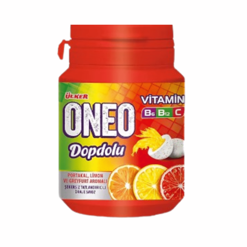 Ülker Oneo Dopdolu Vitamin Draje Meyveli Sakız nin resmi