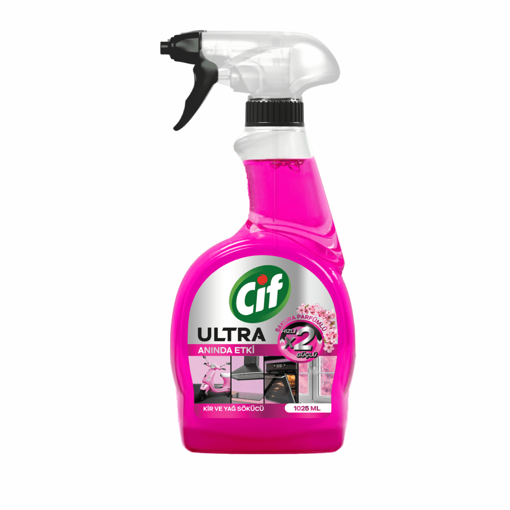 Cif Ultra Anında Etki Sakura Parfümlü Kir Ve Yağ Sökücü 1025 Ml nin resmi