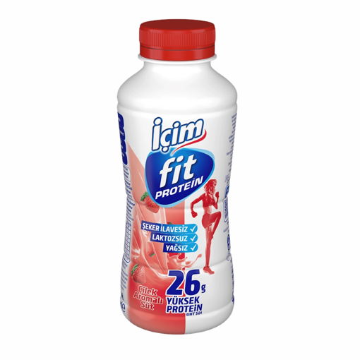 İçim Fit Yüksek Proteinli Çilekli Süt 400 Ml nin resmi