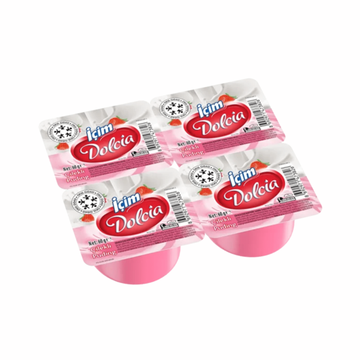 İçim Dolcia Çilekli Puding 4*60 Gr nin resmi