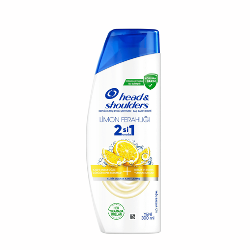 Head&Shoulder Limon Tazeliği İkisi Bir Arada Şampuan 300 Ml nin resmi