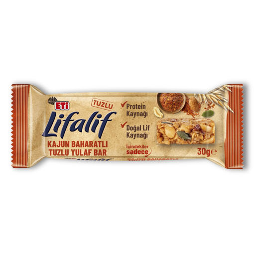 Eti Lifalif Tuzlu  Kajun Baharatlı Bar 30 G nin resmi