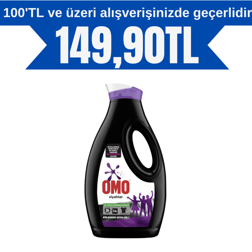 Omo Siyahlar İçin Sıvı Deterjan 1690 Ml nin resmi