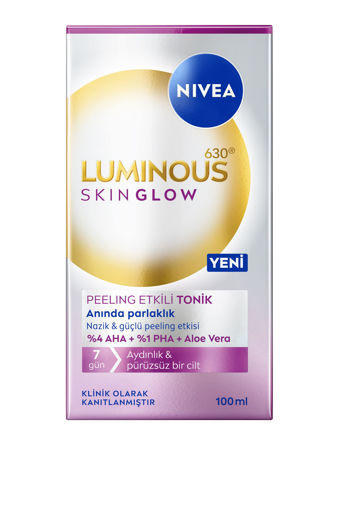 Nivea Yüz Luminous630 Skin Glow Peeling Etkili Tonik 100 Ml nin resmi